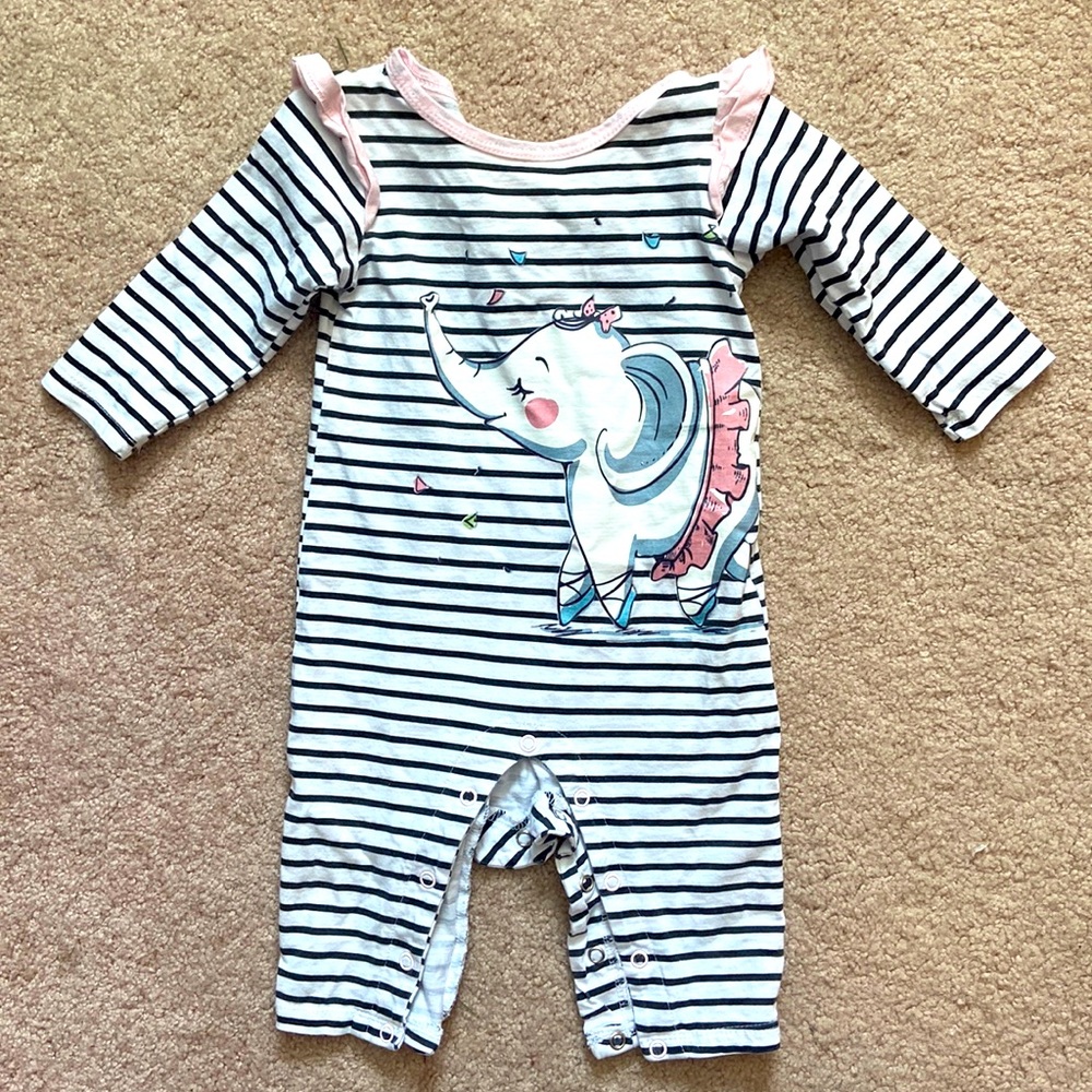Striped elephant jumper